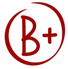 "B " Self Ink Round Teacher Stamp