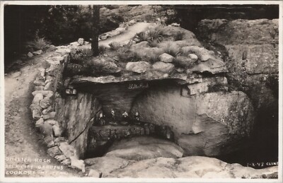 RPPC Tennessee TN Chattanooga Rock City Gardens Shelter Rock Dwarves Cline