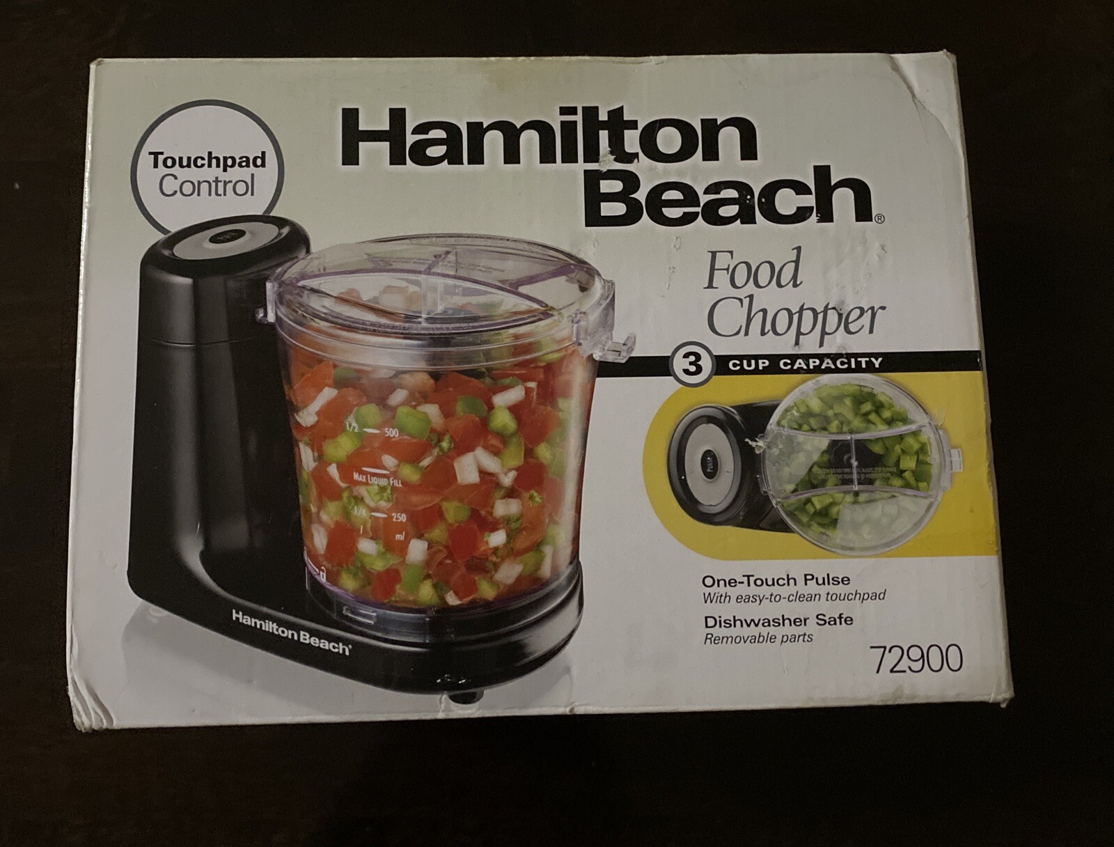 Hamilton Beach 3-Cup Food Chopper, Black *New In Box*