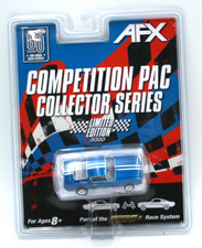 AFX RACEMASTERS Mega-G COMPETITION PAC Blue 1966 Ford Mustang 22086 3000pc Ltd