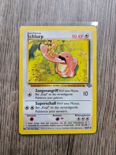 Pokémon Schlurp 38/64 Deutsch Dschungel 1999 - Bild 1 von 2