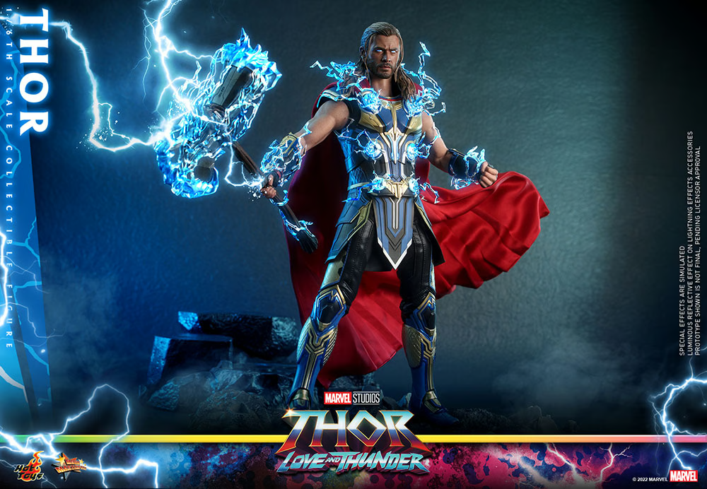 1/6 Marvel Thor Love and Thunder: Thor Figure Hot Toys MMS655