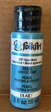 NEW - FACTORY SEALED Plaid Folk Art Pearl Acrylic Paint - Aqua 2891 
