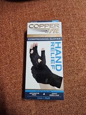 BRAND NEW    Copperfit Compression Gloves  1 Pair L/ XL  Hand Relief