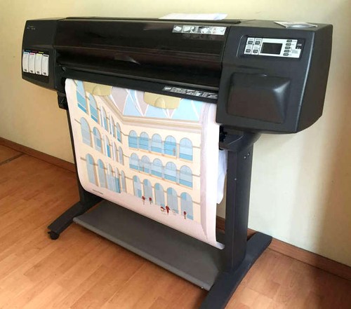 HP DESIGNJET 1050C Plus + PRINTER 1 YEAR WARRANTY 4 NEW CARTRIDGES  7251849857062 | eBay