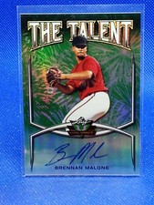 2019 Leaf Valiant The Talent Green Brennan Malone #TT-BM1 Auto ***1/99***