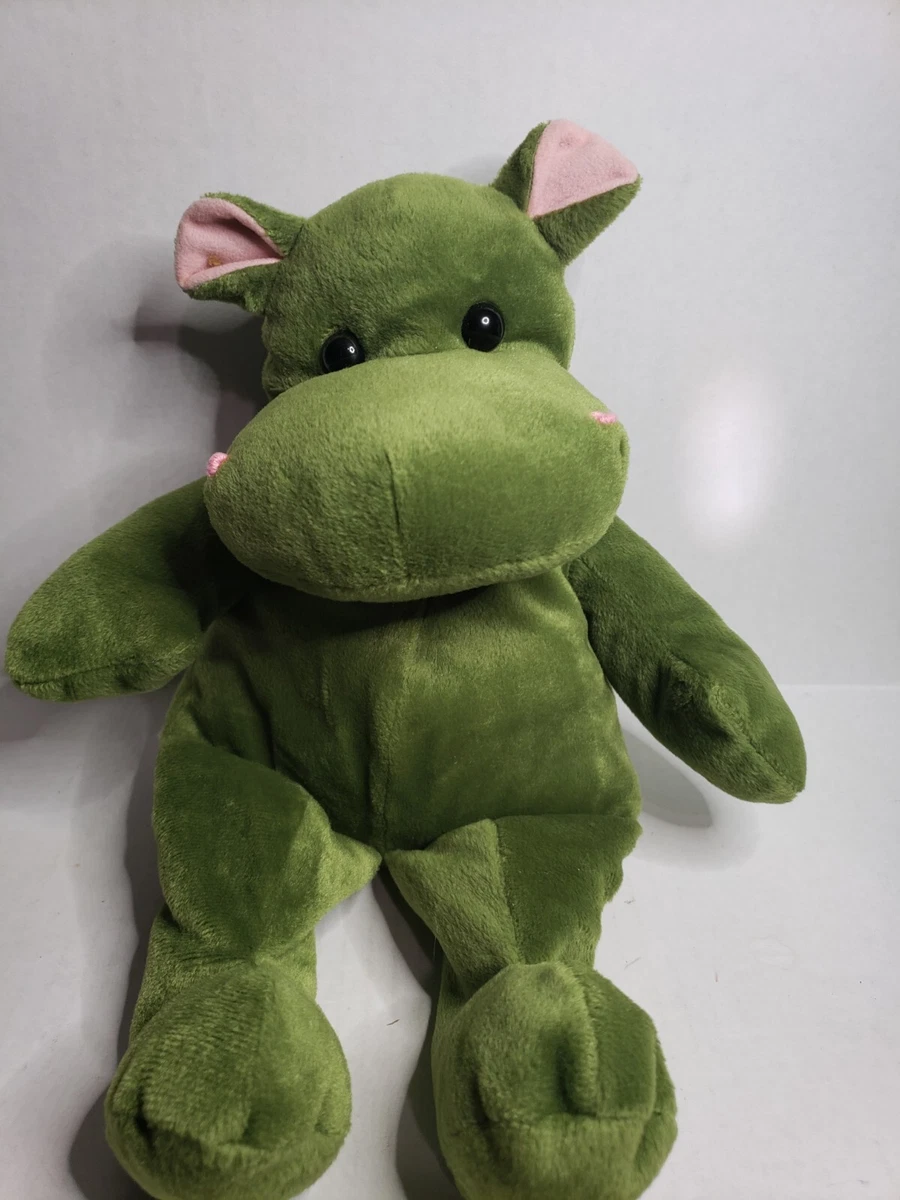 Green hippo stuffed animal deals