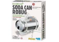 Green Science Soda Can Robug Kidz Labs 4M STEM Educational Robot Kit