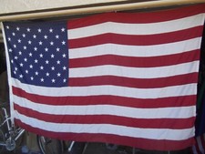 50 STAR American Flag -Embroidered STARS-5' x 8' - POLYESTER- USA-NEW