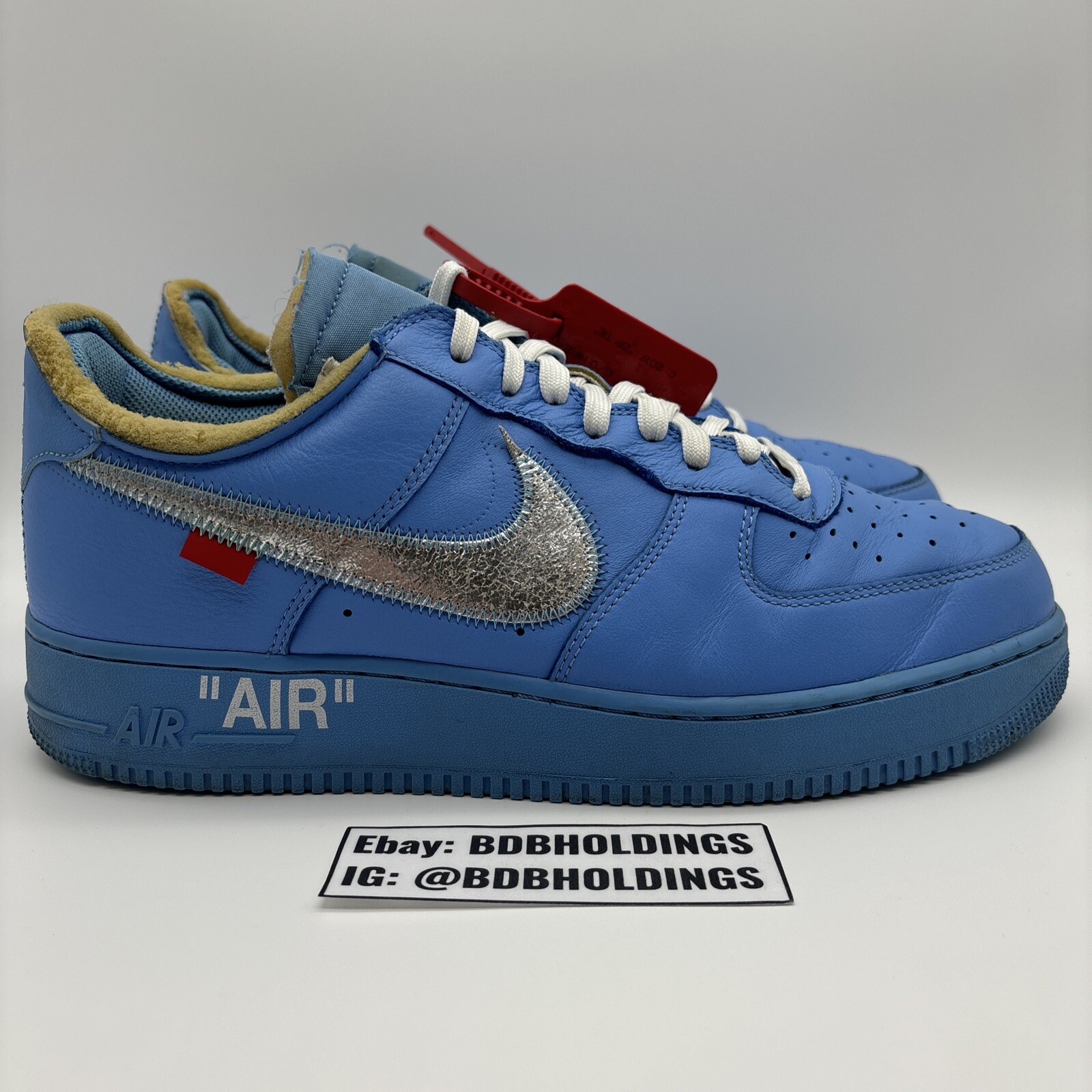 Talla 12 - Nike Air Force 1 Low '07 x Off-White MCA University Blue (CI1173-400)