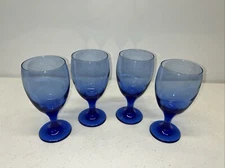 Libbey Glass Company Mediterranean Blue Premiere Ice Tea Glasses Set of 4
