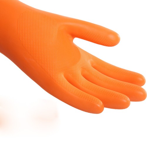 2 Pairs Latex Gloves Household Garden Labor Cleaning Work Gloves Random Color - Picture 8 of 12