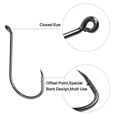 100 Fishing Hooks 3/0 - 4/0 - 5/0 - 6/0 - Cod Bass Salmon - Octopus Style | eBay 100 Fishing Hooks 3/0 - 4/0 - 5/0 - 6/0 - Cod Bass Salmon - Octopus Style | eBay