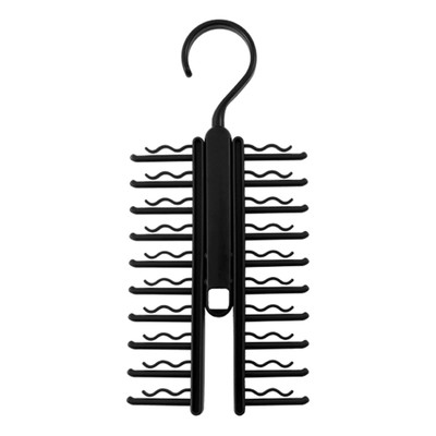 Tie Hanger Belt Tie Rack with 360 Swivel Necktie Scarf Shawl Organization Closet