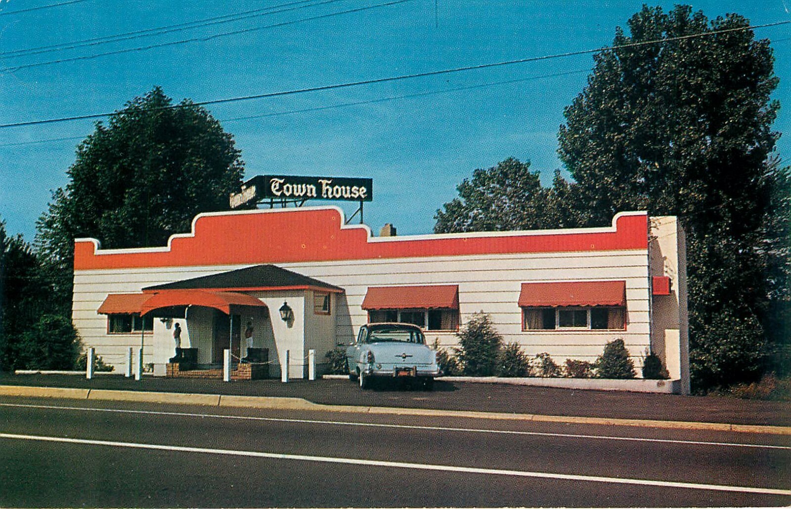 CLOSTER NEW JERSEY ROADSIDE TOWN HOUSE RESTAURANT VINTAGE POSTCARD eBay
