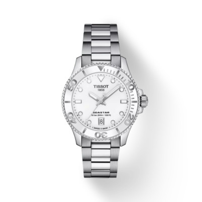 Tissot Seastar 1000 36mm White Dial Stainless Steel Watch T120.210.11.011.00
