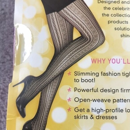 Collant modellante nero testurizzato Spanx taglia E nuovo - Foto 7 di 8