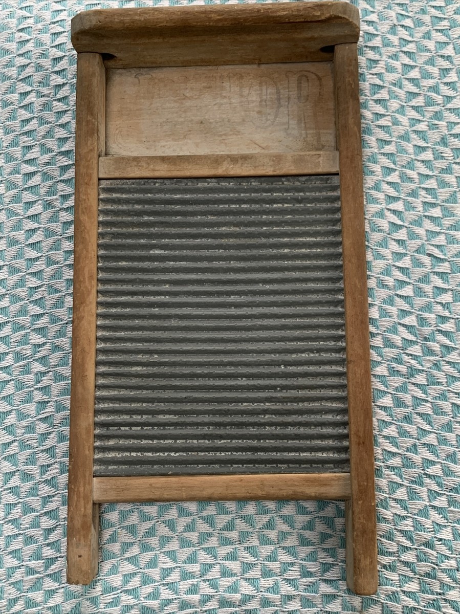 Vintage National Washboard Co. No. 795 Junior Zinc Wood Chicago
