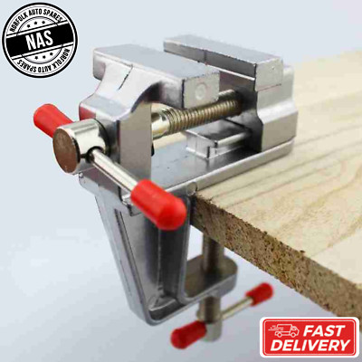 Mini Tisch Schraubstock 3,5'' Werkbank Klemme drehbar Schraubstock Handwerk Reparatur Werkzeug UK NEU
