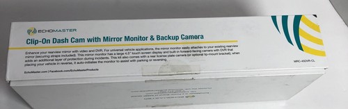 Echomaster Clip-on Dash Cam With Mirror Monitor And Backup Camera- Brand New - Picture 7 of 10