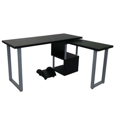 L Shaped Desk Corner Computer Gaming Laptop Table Workstation Home