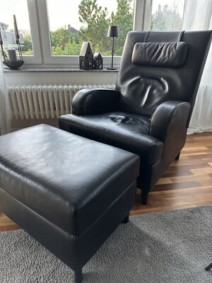 Wittmann Designer Sessel mit Fußbank