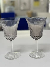 NIB. Saint Louis Crystal Apollo Water Goblet. Flannel Gray. Set Of 2