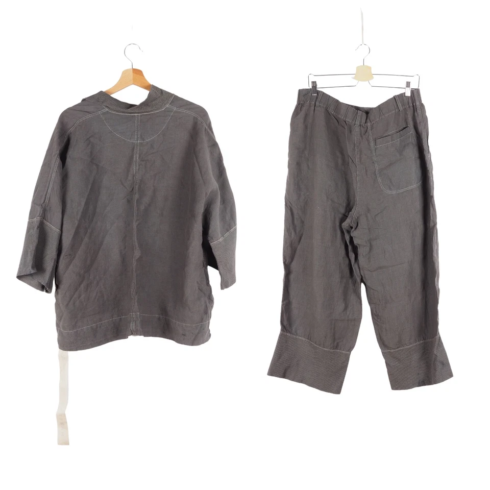 Annette Gortz Mujer Distress Top Chaqueta Pantalones Conjunto de 2 Piezas Traje Talla L Grande Foto 2 de 4