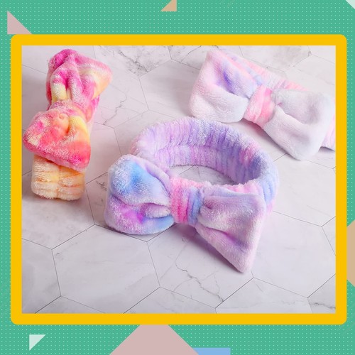 WSYUB Spa HeadbandMakeup Headband Bow Headband for Washing Face Teen Girls Fu... - Picture 6 of 6