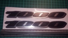 For SUZUKI GSX R S 1000 Decals Stickers CARBON+CHROME vinyl x2 motorcycle REAR 2