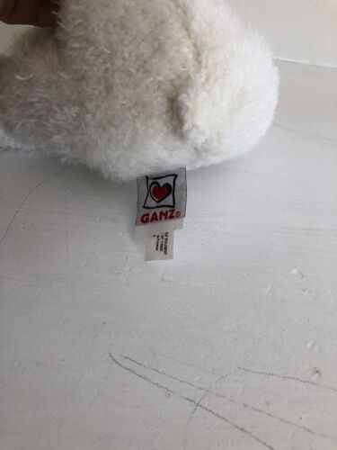 Ganz WEBKINZ White Shaggy Plush Polar Bear Stuffed Animal Toy #HM116 NO CODE - Picture 4 of 5