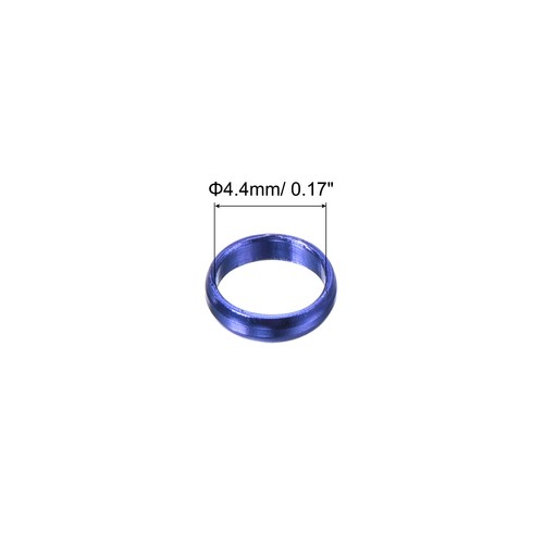 Dart Shaft Rings, Aluminum Dart O-Ring Accessories - 6 Pack (Blue) - Picture 2 of 5