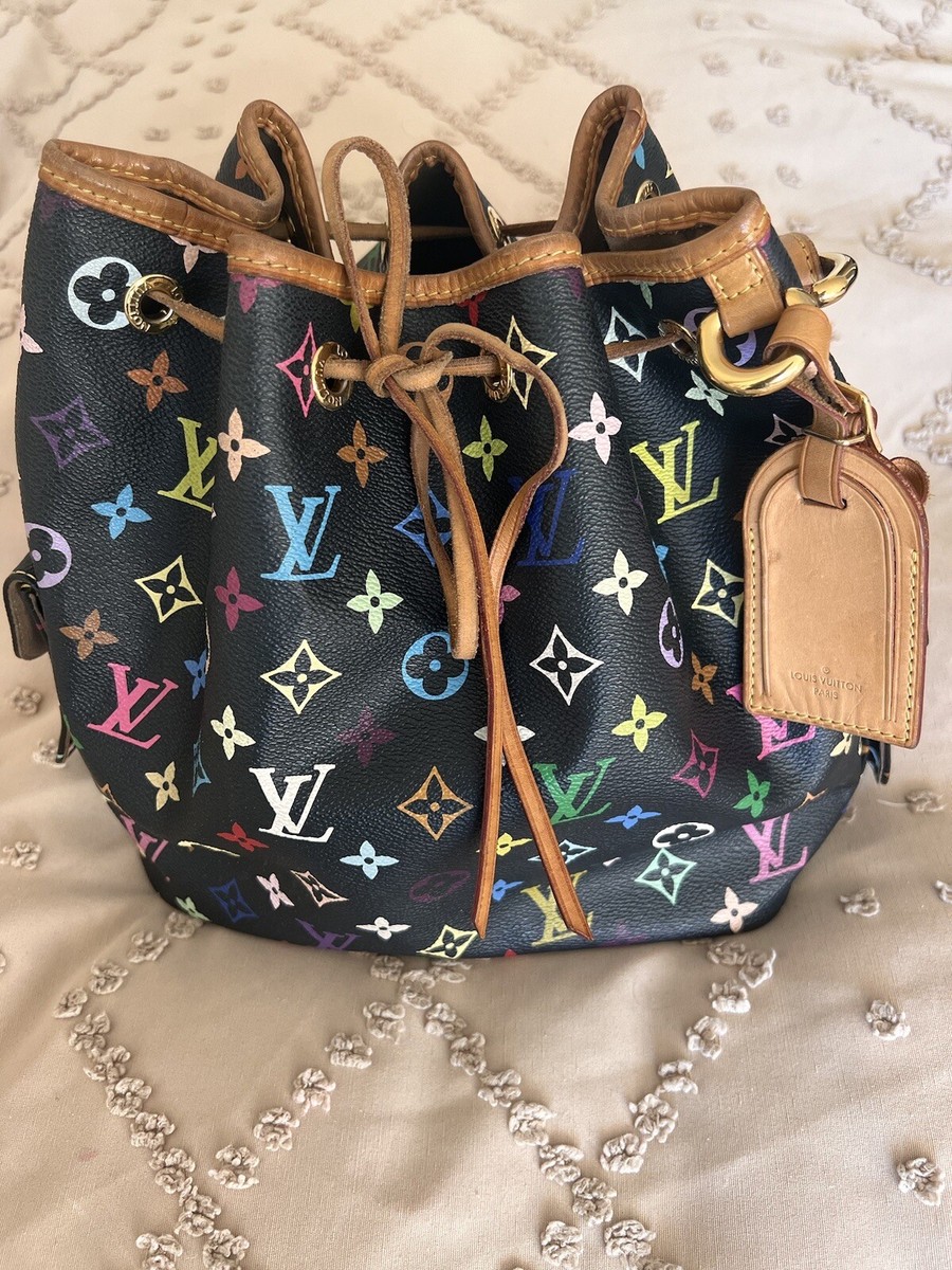 LOUIS VUITTON プチノエ モノグラム AR0992 Louis Vuitton Petite Noe Bucket & Drawstring Bag White
