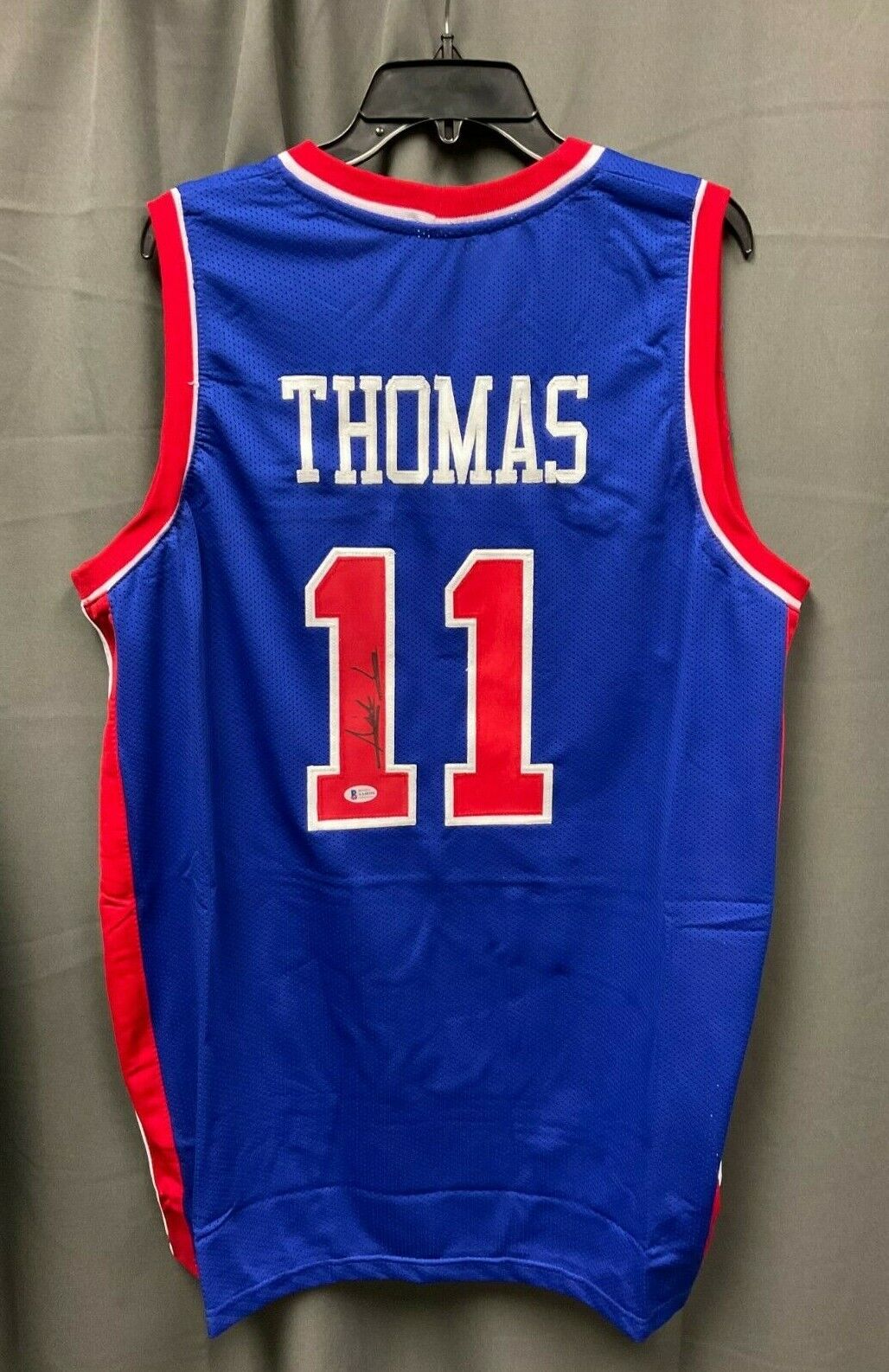 Isiah Thomas HOF Challenge the lowest price of Japan #11 Signed BAS Jersey Basketball Rapid rise Sticke Pistons