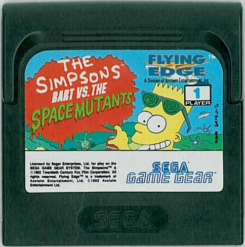 Sega master system The Simpsons Bart vs the Space Mutants (Tec to
