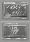 B310  Vintage Washington Mint 1948-1973 20g .999 Silver Art Bar Ingot