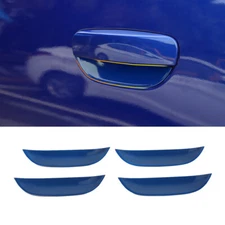 4pc Side Door Handle Bowl Cover Trim For Dodge Charger 2015+ Blue Accessories