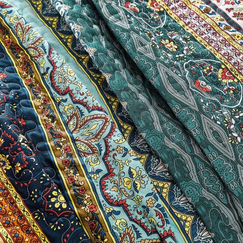 WONGSBEDDING Boho Bohemian Queen King Bedding Quilt Set,Bedspread for All Season - Picture 57 of 141