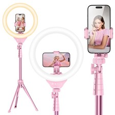 12'' LED Ring Light with 62'' Tripod Stand, Selfie Ring Light for Video Recor...