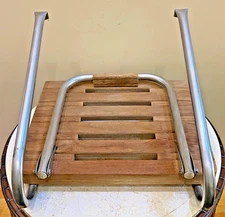 Sea Sprite Marine Boat Teak Wood Swim Platform 20" x 15 3/4" with 1 Step Ladder