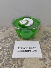 Zyliss Easy Spin 2 Salad Spinner, Large 6L Capacity, Plastic, Green (READ)