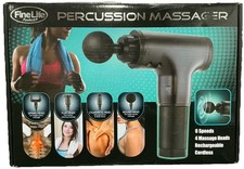 FineLife 6 Speed Rechargeable Percussion Massager with 4 Attachments Cordless