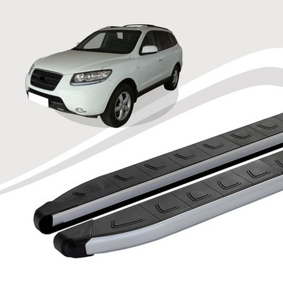 Trittbretter passend für Hyundai Santa Fe ab Baujahr 10/2005-12/2012 DOLU Silber