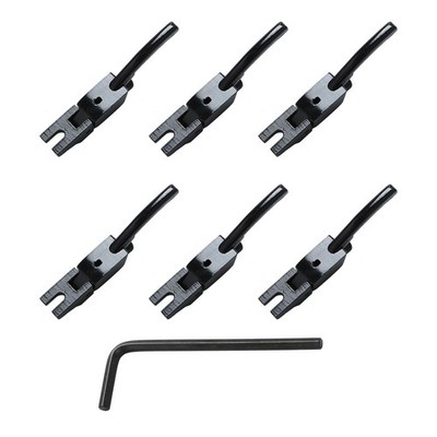 E Gitarren Tremolo Stegreiter Set fuer Floyd Rose Schwarz Metallteile Ersatz Pro