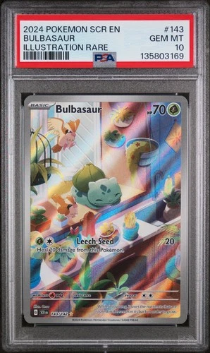 Pokemon Stellar Crown Bulbasaur 143 PSA 10