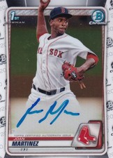 2020 Bowman Chrome Boston Red Sox Joan Martinez Chrome Prospect Autographs