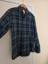 Mens Costco Blue and Orange Check Shirt. Size L. Lumberjack Style