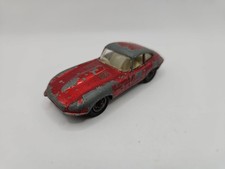Lesney Matchbox Jaguar E Type No 32 Red Old Wheels England