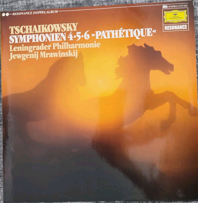 Tschaikowsky Symphonien 4-6 Pathétique Mrawinskij DG 2LP Stereo 1974