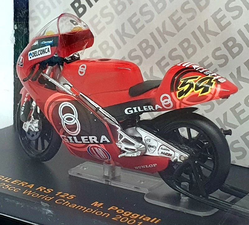 Ixo 1/24 Scale RAB021 - Gilera RS 125 #54 125cc World Champion 2001 M. Poggiali - Image 2 of 4